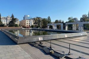 На Московской улице в Пензе началась консервация фонтана