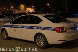 В пензенском районе ГПЗ сняли видео с врезавшимся в столб водителем