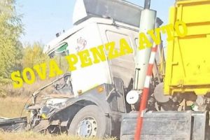 В Сердобском районе на трассе Р-207 произошло ДТП с грузовиками