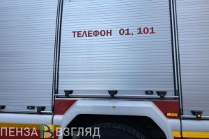 На Ульяновской улице в Пензе пожарные спасли мужчину