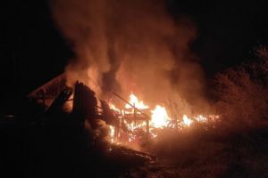 Появились фотографии с места смертельного пожара в Никольском районе