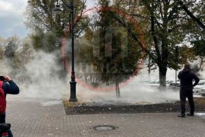 В Пензе сквер Лермонтова залило кипятком