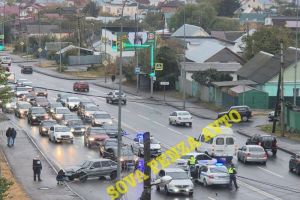 Из-за аварии на Окружной улице в Пензе образовалась большая пробка