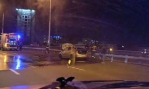 Пензенец сообщает о ДТП с горящей машиной на Путепроводе