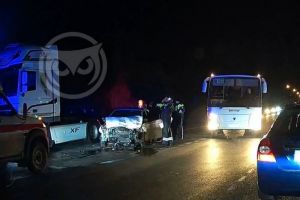 «Скорая» приехала на место жесткой аварии на трассе под Пензой