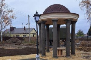 В Земетчино продолжается благоустройство сквера на улице Кирова
