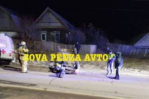 В Городище опрокинулся автомобиль: есть пострадавшие