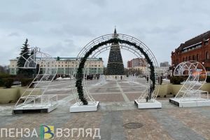 В центре Пензы к Новому году установят более 40 светодиодных елочек
