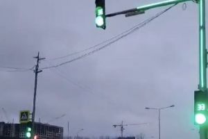 На улице Генерала Глазунова в Пензе заработал новый светофор
