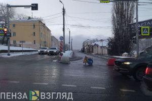 На улице Володарского в Пензе образовалась большая пробка