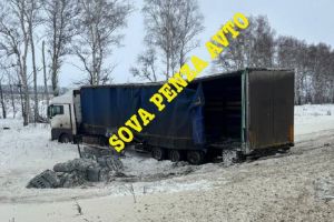 В Пензе на трассе М-5 произошло два ДТП с большегрузами