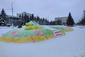 На центральной площади Кузнецка появился главный символ года