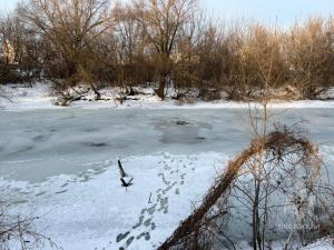 Пензячка провалилась под лед на реке Сура