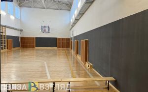 В школе с. Студенки Белинского района открыли спортзал после ремонта
