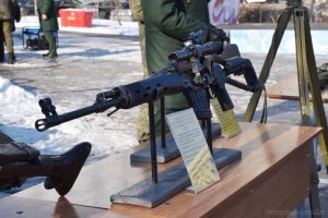 В Пензе на улице Московской организовали выставку оружия