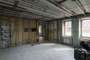 В Нижнеломовском районе продолжается капремонт детской библиотеки