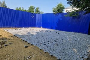 В Городище благоустраивают сквер Победы