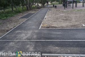 В Сурске продолжается модернизация парка на улице Полевой