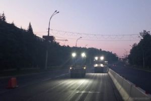 В Пензе продолжается ремонт дороги на проспекте Победы