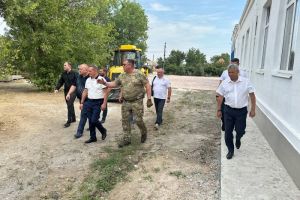 Работу пензенцев в Запорожской области оценил Валерий Леонов