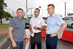Глава Пензы Олег Денисов оценил ход ремонта подпорной стены на улице 8 Марта