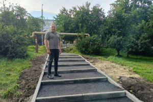 В Пензе благоустроили подход к зданию школы №32