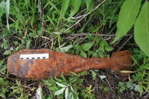 В Пензе на территории кладбища нашли снаряд времен Великой Отечественной войны