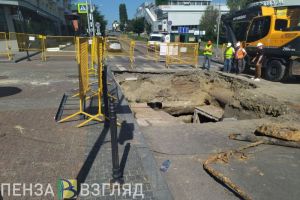 Работы на пересечении улиц Кураева и Московской в Пензе продлятся до 10 августа