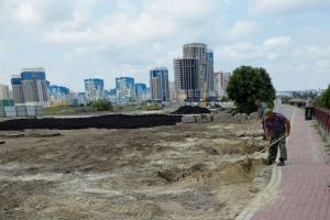 В Спутнике идет второй этап благоустройства территории около набережной