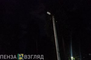 На Олимпийской аллее в Пензе не работает более 30 фонарей