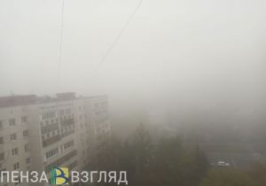 Пензу накрыл сильный туман