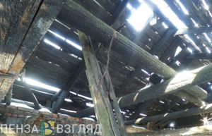 В Пензе на улице Лесной поселок выгорел расселенный дом