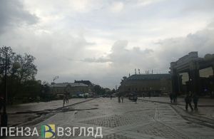 В Пензе с улицы Московской на зиму убрали скамейки