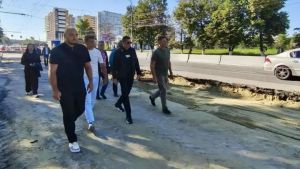 Денисов проверил ход капремонта перехода на проспекте Победы в Пензе