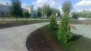 В Иссе благоустроили общественное пространство