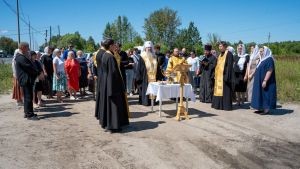 В Пензе на опасном перекрестке возле поселка Монтажного совершили молебен