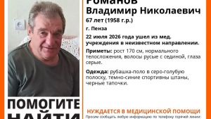 В Пензе ищут пропавшего пациента медучреждения