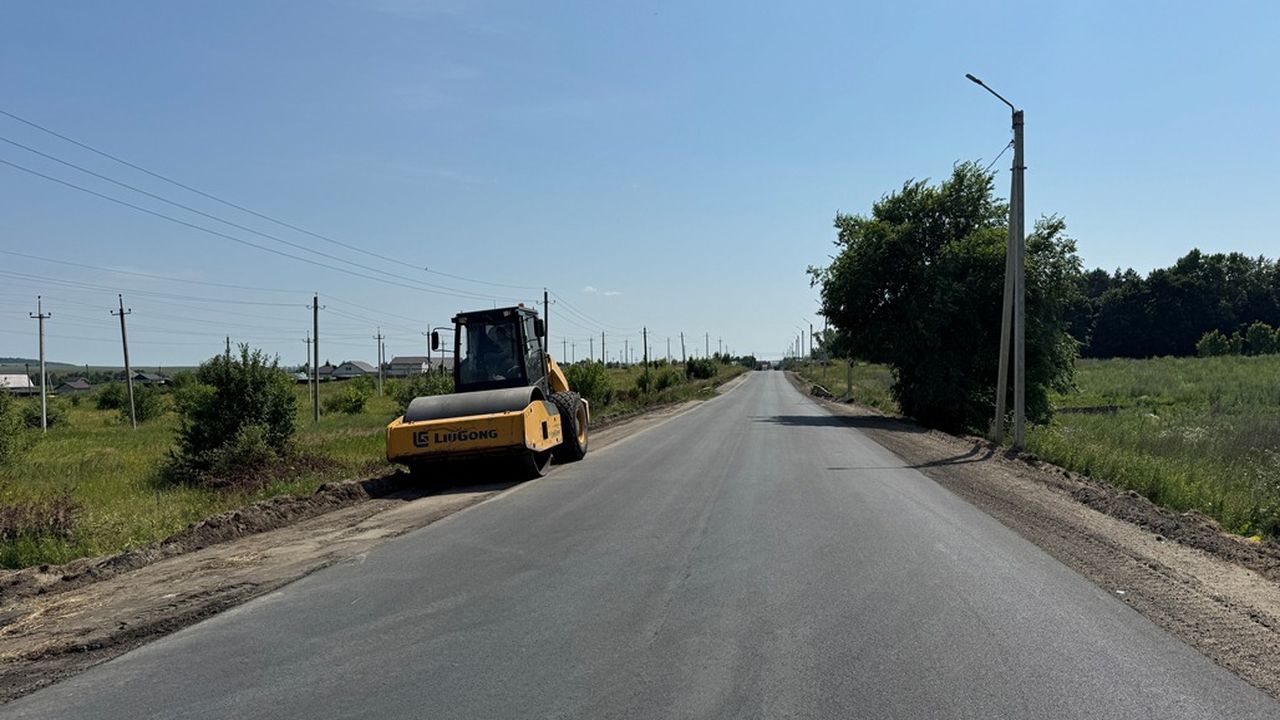 В Пензенском районе обновляют дорогу через Лебедевку и Ленино