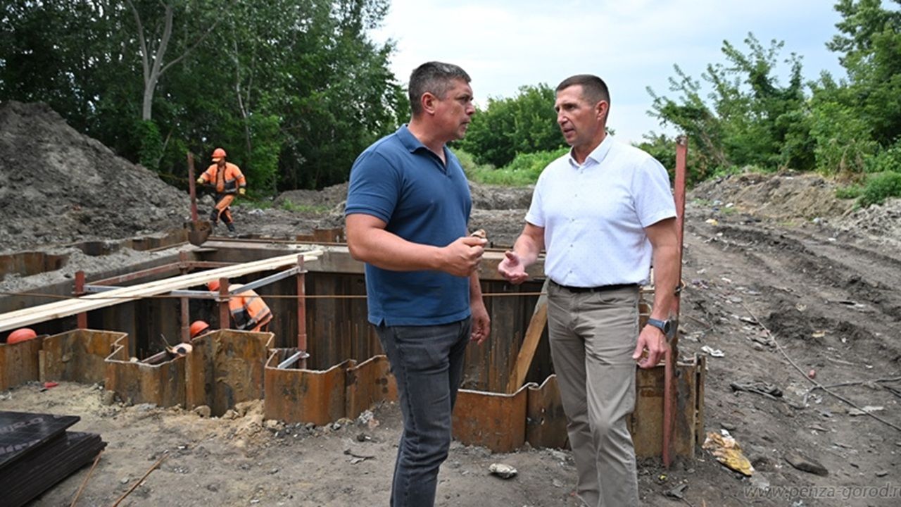 Глава Пензы проконтролировал строительство водопровода в микрорайоне ГПЗ-24
