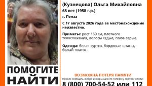 В Пензенской области ищут пропавшую 68-летнюю женщину
