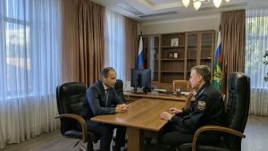 Фомин провел рабочую встречу с врио руководителя пензенского УФССП Пеунковым
