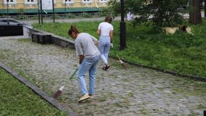 В Пензе общественники и депутаты Гордумы убрались в сквере «Ласточка»