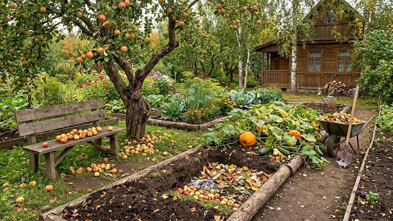 Не закапывайте падалицу: как я превращаю кислые сентябрьские яблоки в черное золото для грядок