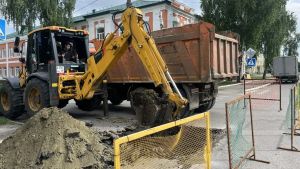 В Нижнем Ломове проводят ремонт теплотрассы и водопровода