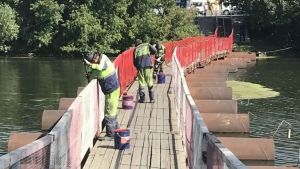 В Пензе снова открыли пешеходный понтонный мост