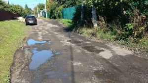 В мэрии Пензы ответили на жалобы о разбитой дороге на улице Симферопольской