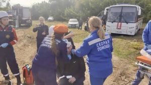 Пензенская станция скорой помощи приняла участие в пожарно-тактических учениях