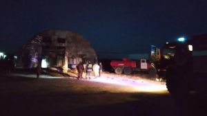 Спасатели опубликовали фото с места тушения пожара в Городищенском районе