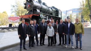 В Пензе открыли обновленный монумент «Паровоз-труженик»