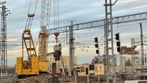 В Пензе продолжается реконструкция железнодорожного путепровода по улице Ерик
